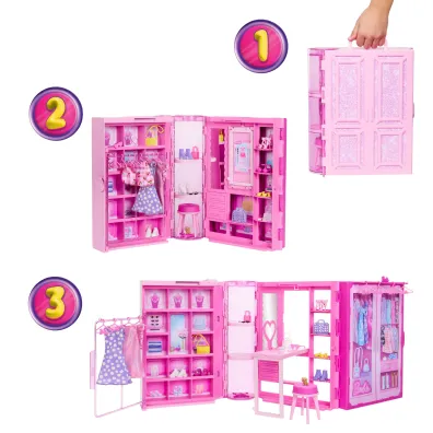 Barbie Szafa Marze� 3.0 + Lalka Zestaw Mattel