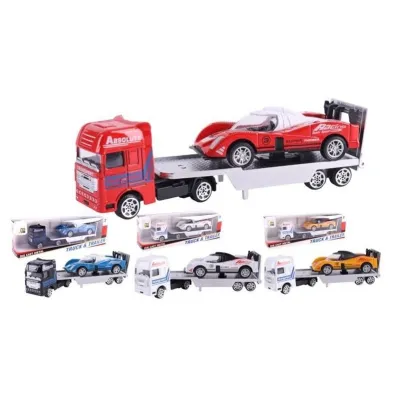 Laweta z autem wy�cigowym mix Pro Kids