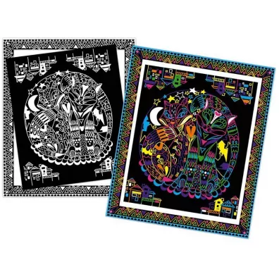 Zestaw kreatywny Fluorescencyjne flamastry Zwierzta 7+ Janod