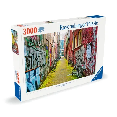 Puzzle 3000 el. Ulice Amsterdamu Ravensburger