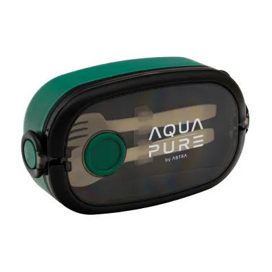 �niadani�wka Aqua Pure ze sztu�cami - green/black