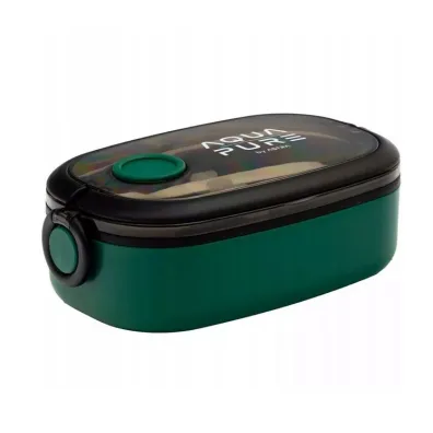 �niadani�wka Aqua Pure ze sztu�cami - green/black