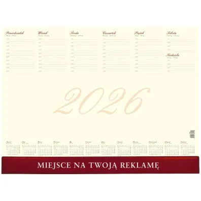 Kalendarz 2026 biuwar business