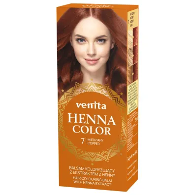 Venita Henna Color balsam koloryzuj�cy z ekstraktem z henny 7 Miedziany 75 ml