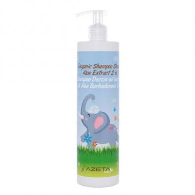 Azeta Bio Organiczny szampon i pyn do mycia ciaa 2w1 dla dzieci z ekstraktem z aloesu 500 ml