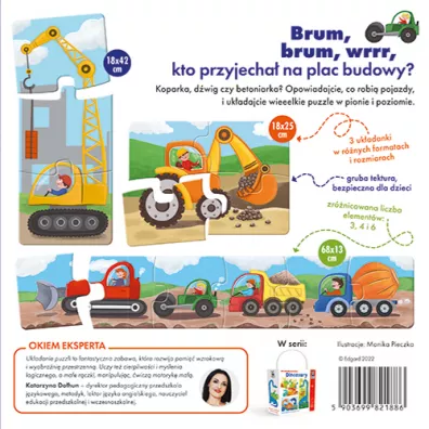Puzzle Kapitan Nauka. Ukadanki malucha. Plac budowy Edgard