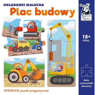 Puzzle Kapitan Nauka. Ukadanki malucha. Plac budowy Edgard