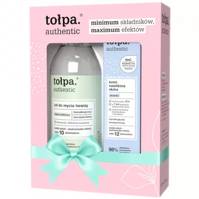 Topa Zestaw authentic el do twarzy + Krem do twarzy 195 ml + 40 ml
