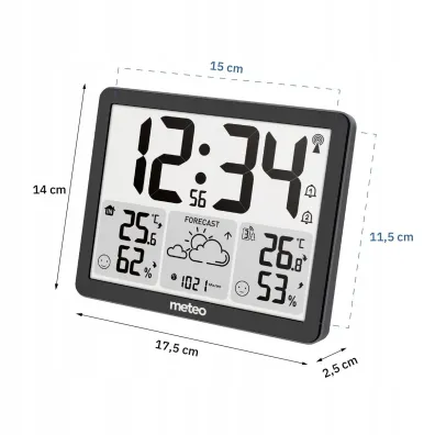 Meteo Stacja pogodowa z DCF SP201 z pogodynk�