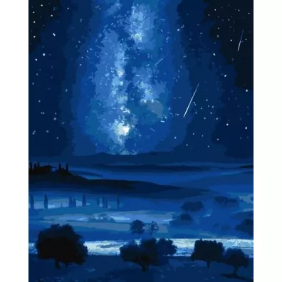 Qbee Malowanie po numerach - Droga Mleczna 40x50cm