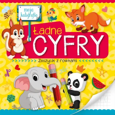Moja kaligrafia. �adne cyfry. Zeszycik z rowkami