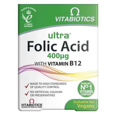 Vitabiotics Ultra Folic Acid kwas foliowy suplement diety 60 tab.