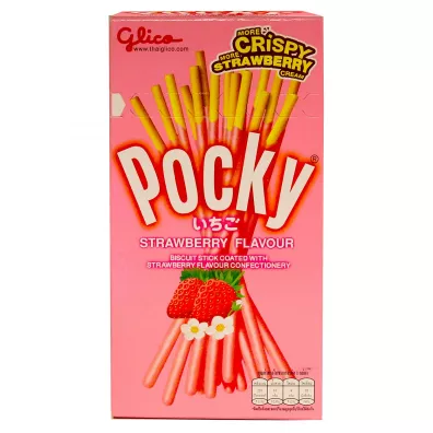 Glico Pocky Paluszki o smaku truskawkowym 47 g