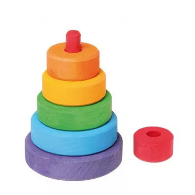 Drewniana wiea stokowa do nakadania Montessori tczowa, 1+ Grimms