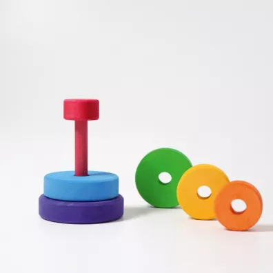 Drewniana wiea stokowa do nakadania Montessori tczowa, 1+ Grimms