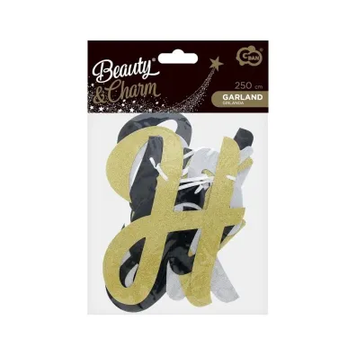 Godan Girlanda papierowa B&C Happy New Year 250cm