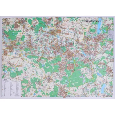 OKR�G KATOWICKI 1:40 MAPA �CIENNA ZMYWALNA