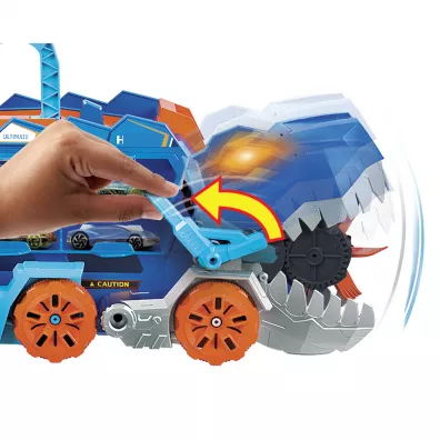 Hot Wheels. City T-Rex Mega Transporter Zestaw HNG50 Mattel
