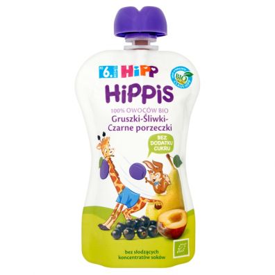 Hipp Mus owocowy Gruszki-liwki-Czarne porzeczki po 6. miesicu 100 g Bio