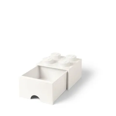 Szuflada klocek LEGO Brick 4 Bia�a