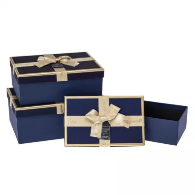 Rozette Zestaw pude�ek r�owe (S: 24,5*17*6,5 M: 29*21*9 L: 33,5*28*11,5cm) 3 szt.