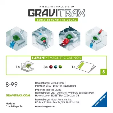 Gravitrax. Dodatek. Magnetyczna armatka Ravensburger