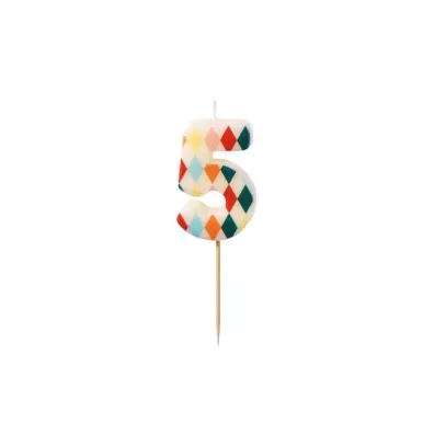 PartyDeco wieczka urodzinowa 5 romby 5,5cm