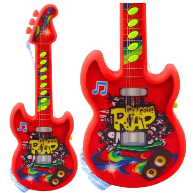 LeanToys Gitara elektryczna czerwona 29cm