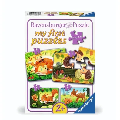 Puzzle 2/4/6/8 Forest Animal Fun Ravensburger
