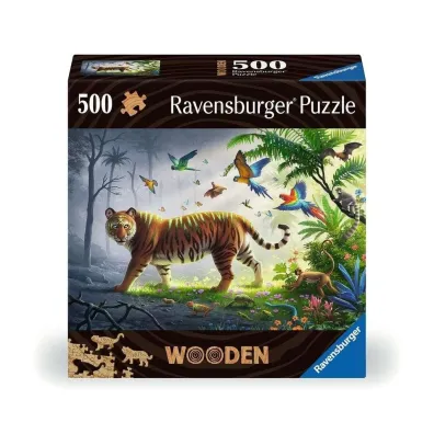 Puzzle drewniane 500 el. Tygrys Ravensburger