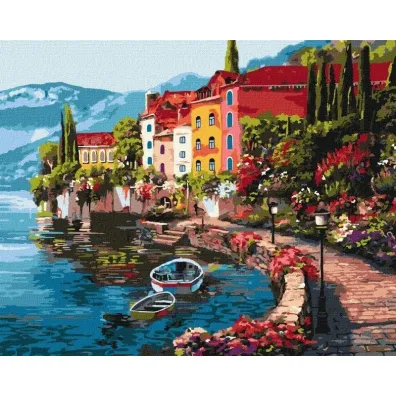 Ideyka Malowanie po numerach - Poranek nad jeziorem 2 40x50cm