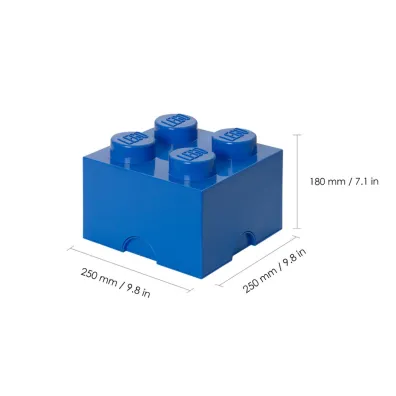 Pojemnik klocek LEGO Brick 4 Niebieski