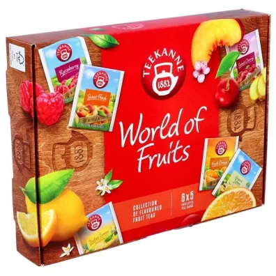 Teekanne Zestaw herbat owocowych World of Fruits 6 x 5 szt.