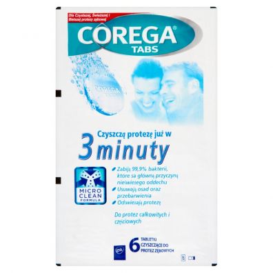 Corega Tabs tabletki czyszczce do protez 6 tabletek 6 szt.