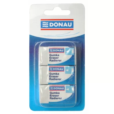 Donau Gumka uniwersalna 41x21x11mm 3 szt.