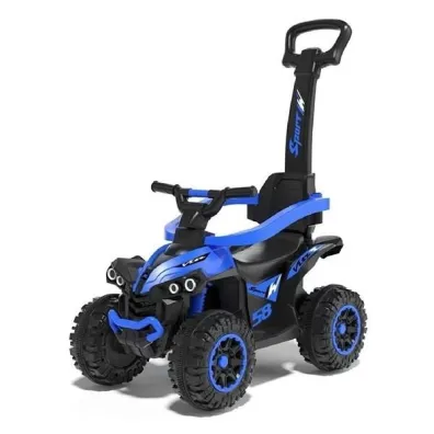 Je�dzik Mega dzieci�cy z r�czk� niebieski Baby Mix