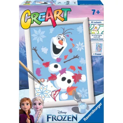 Malowanie po numerach CreArt - Frozen: Uroczy Olaf Ravensburger