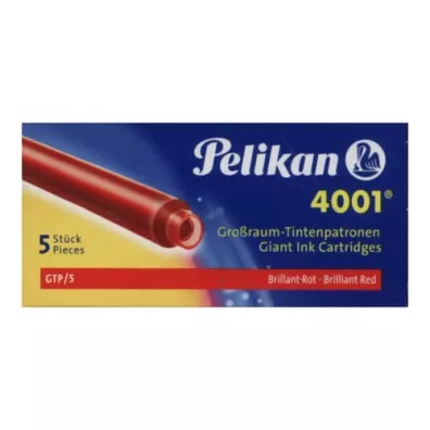 Pelikan Naboje dugie GTP/5 czerwone