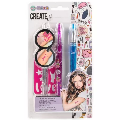 Zestaw pisak�w do robienia tatua�u 3-pak Create It! Canenco