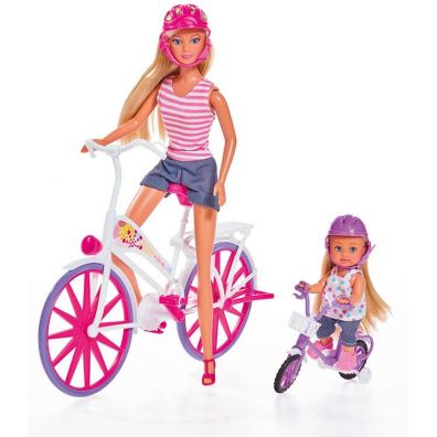 Lalka Steffi Przejadka na rowerze Simba