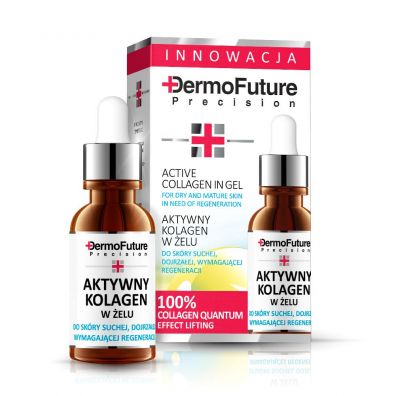 Dermofuture Active Collagen In Gel kuracja do twarzy z aktywnym kolagenem do skóry suchej i dojrzałej 20 ml