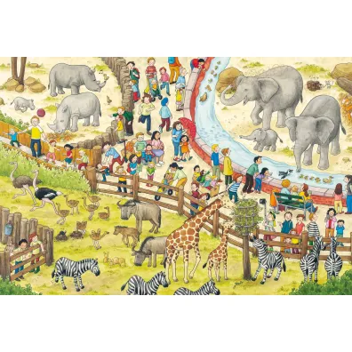 Puzzle 3x48 Wycieczka do zoo Schmidt