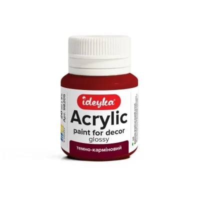 Ideyka Farba akrylowa Ciemny karmin 20ml