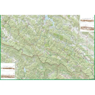 Bieszczady i G�ry Sanocko-Turcza�skie mapa turystyczna 1: 65 000 foliowana 2024