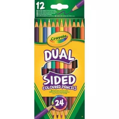 Crayola Dwustronne kredki o��wkowe 24 kolor�w 12 szt.