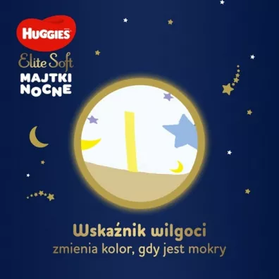 Huggies Pieluchomajtki Overnights Pants 5 (12-17 kg) Elite Soft 17 szt.