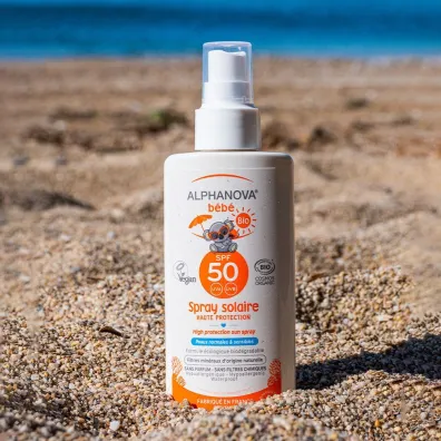 Alphanova Bebe Przeciws�oneczny spray o wysokim filtrze SPF 50 Sun 125 ml