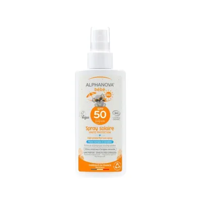 Alphanova Bebe Przeciws�oneczny spray o wysokim filtrze SPF 50 Sun 125 ml