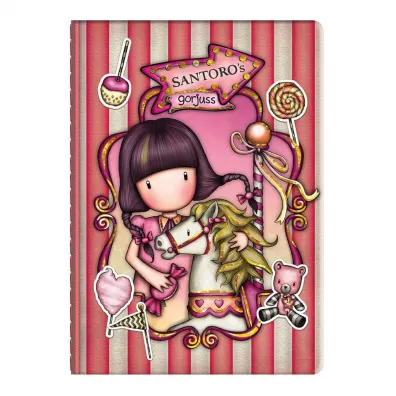 Santoro Ma�y notes z naklejkami Gorjuss Fairground