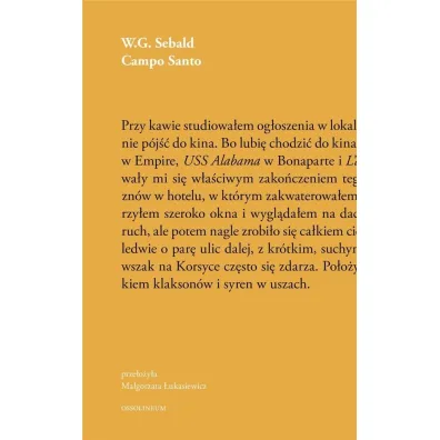 Campo Santo - Winfried Sebald
